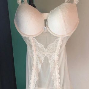 White Lace Lingerie from Victoria’s Secret.